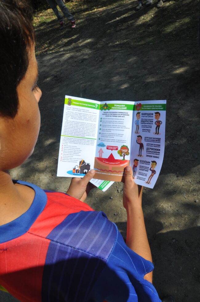 Awareness about obsolete pesticides in Darkat Village, Tajikistan, Peshsaf, Environmental Health and Pollution Health Institute, EHPMI