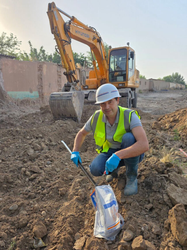 Post-excavation sampling
